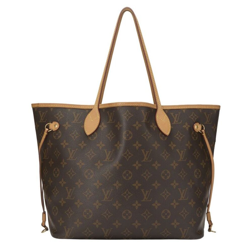 Louis Vuitton Brown Monogram Coated Canvas Neverfull Mm (Authentic Pre-Loved)